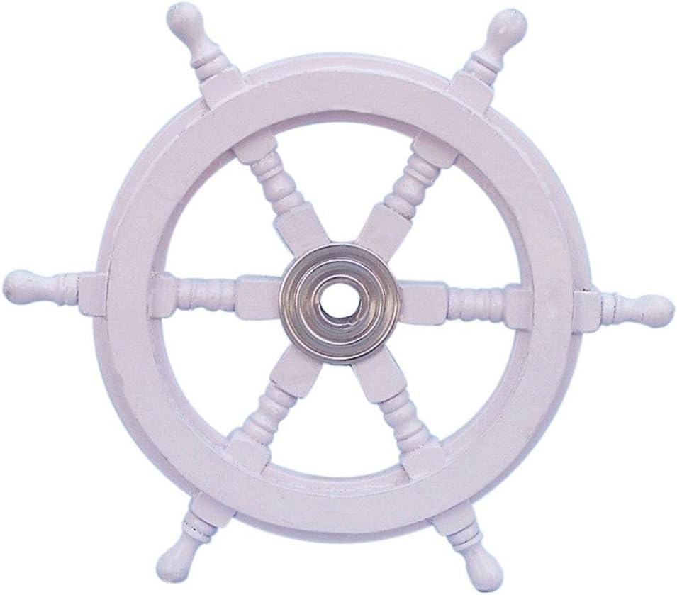 Decorative Wood and Brass Ship Wheel 24 Pack of 2 B72769