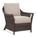 Cottage White/Gray and White Performance Stripe Armchair A1422