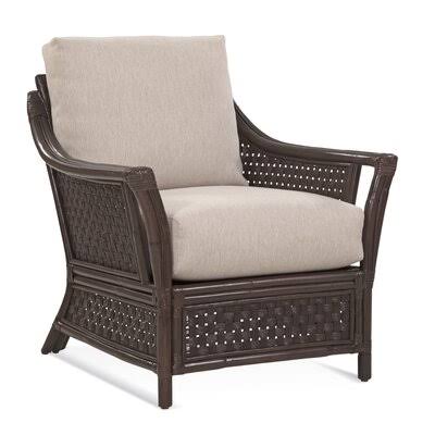 Cottage White/Gray and White Performance Stripe Armchair A1422
