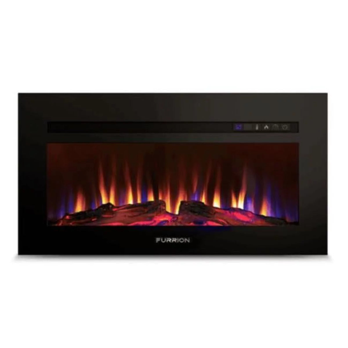 31 in. Glass Face Crystal Log Set Fireplace W75112