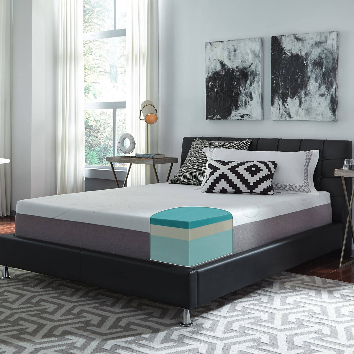 White Twin Memory Foam Mattress E727433
