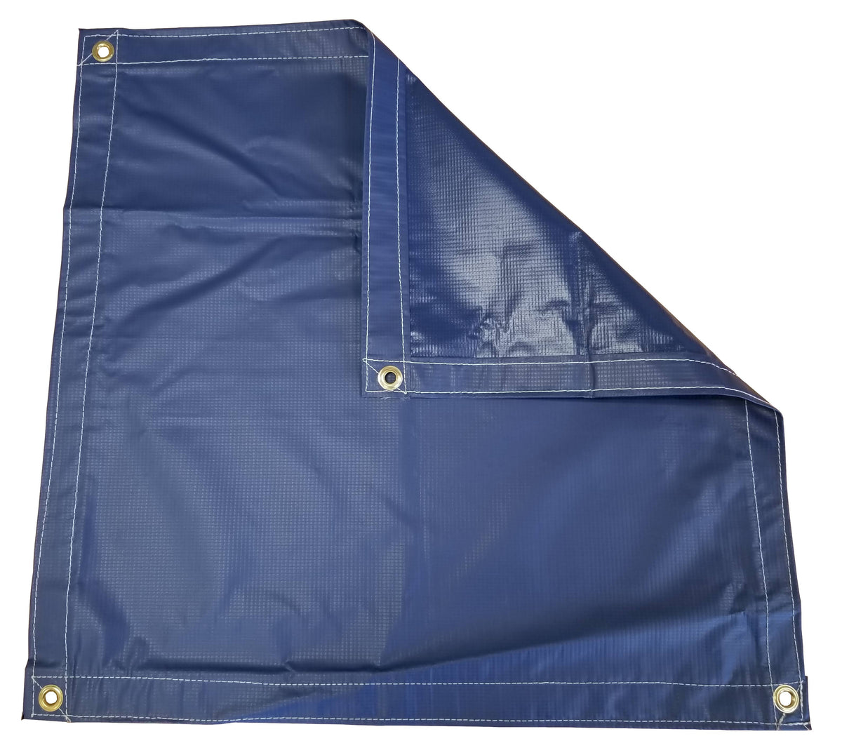 Blue Flame Retardant Vinyl Laminated Tarp 13 oz. U987