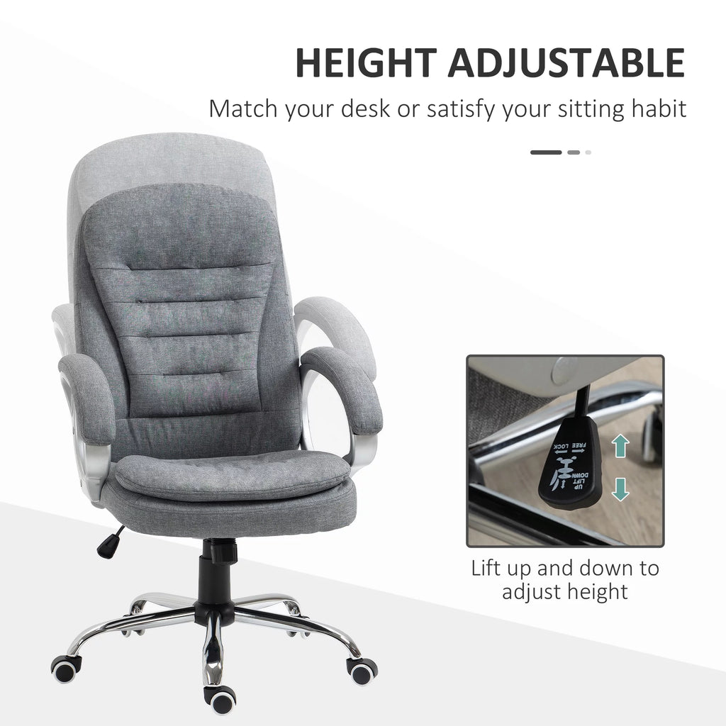 Grey Executive Chair with Adjustable Height A9329