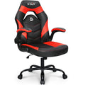 Black Ergonomic PU Leather Computer Chair with Lumbar Support O6374