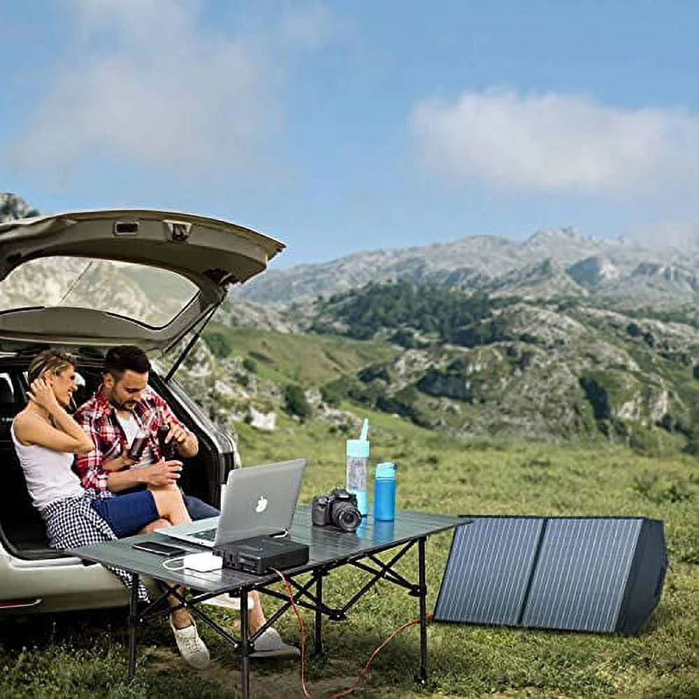 200W 154Wh Portable Power Station with 100W Foldable Solar Panel R971862