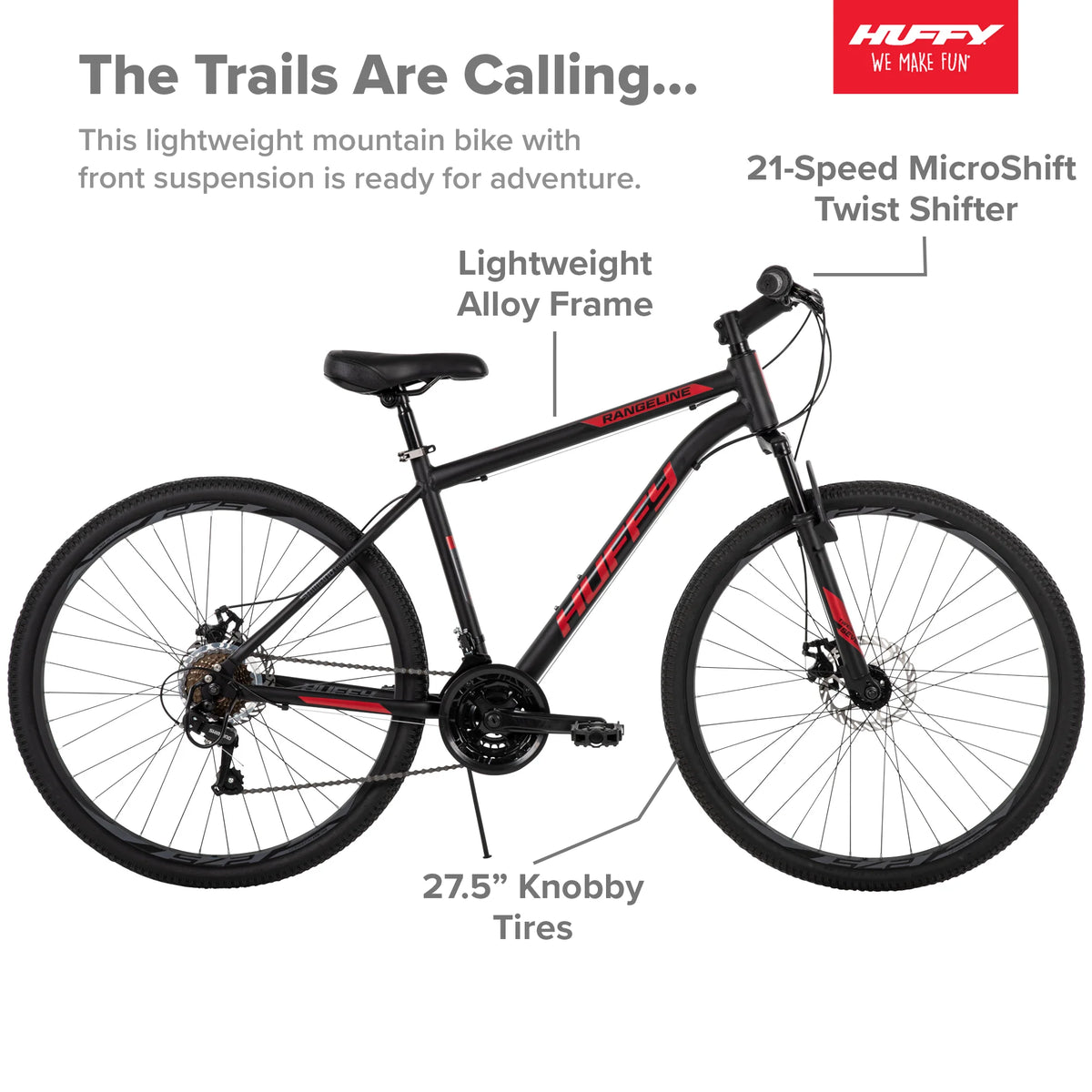 27.5 in. Black and Red Mountain Bikes X3200