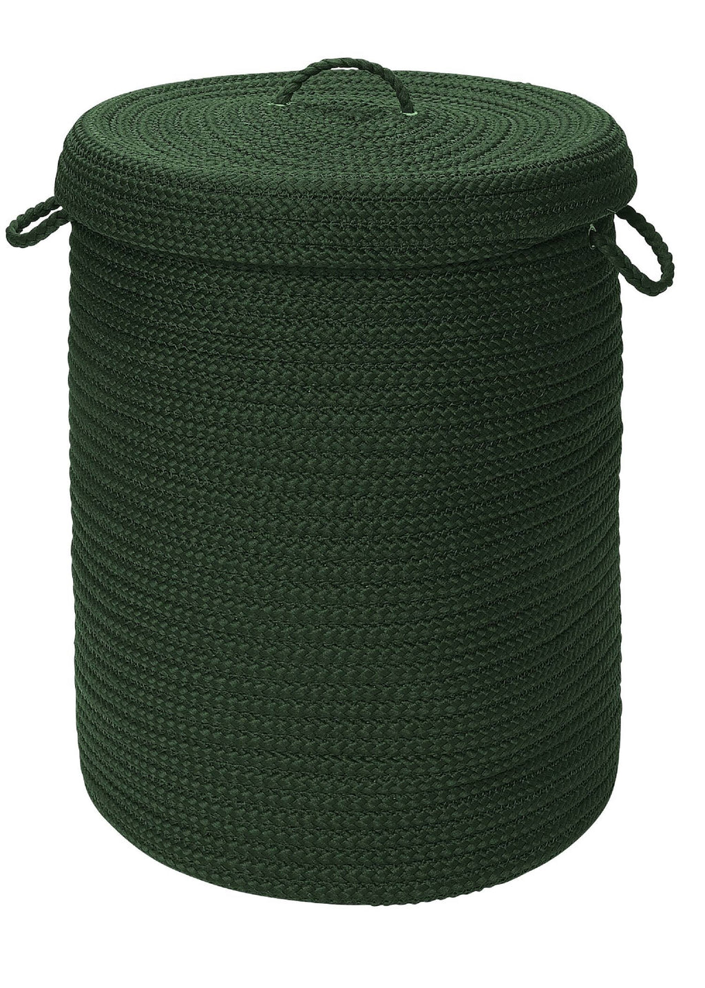 Dark Green 16x16x24 Hamper with Lid V9221