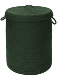 Dark Green 16x16x24 Hamper with Lid V9221