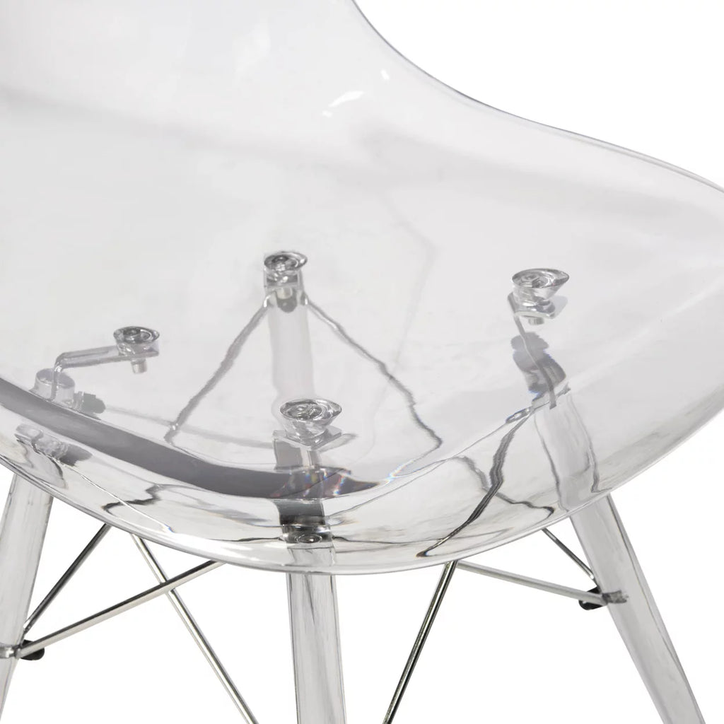 Clear Molded Side Chair Set of 2 K313729