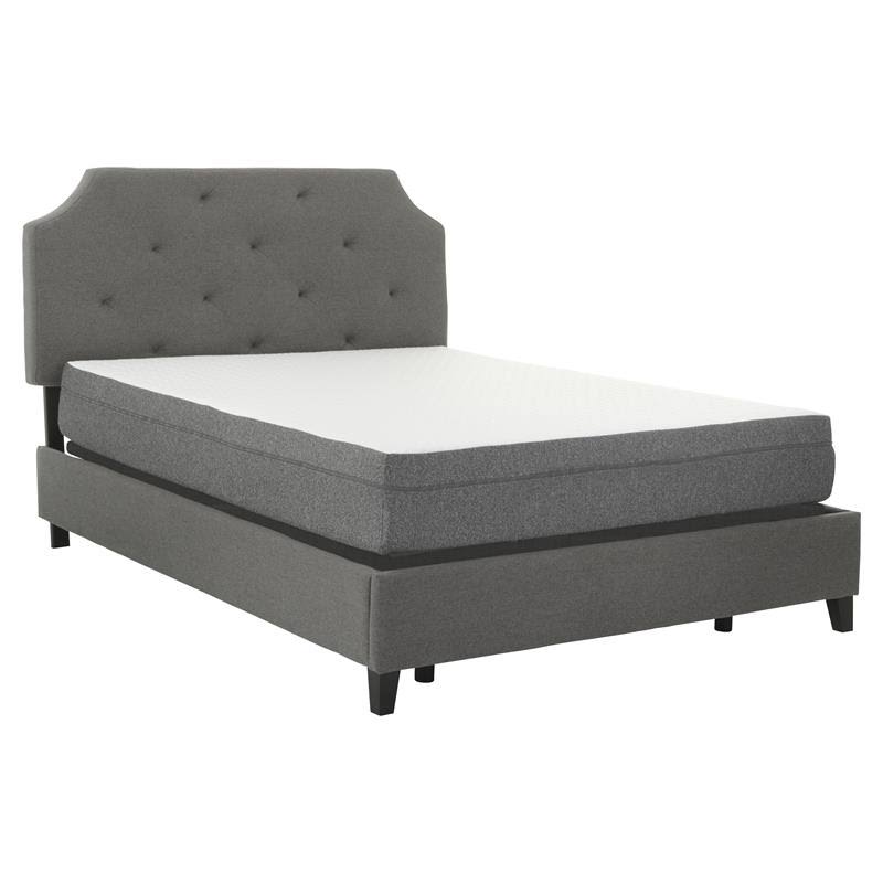 Firm Gel Infused Twin Long Memory Foam Mattress in White O323212