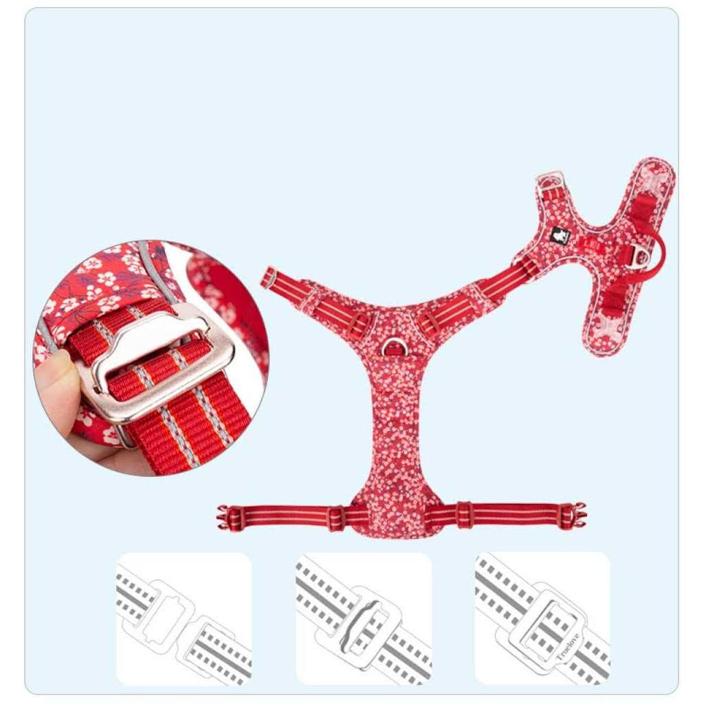 Floral Dog Harness N629