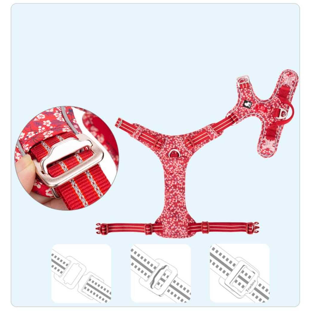 Floral Dog Harness N629