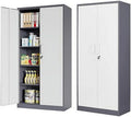 Metal Cabinet with Locking Doors 71" Tall 2 Adjustable Shelves O38505