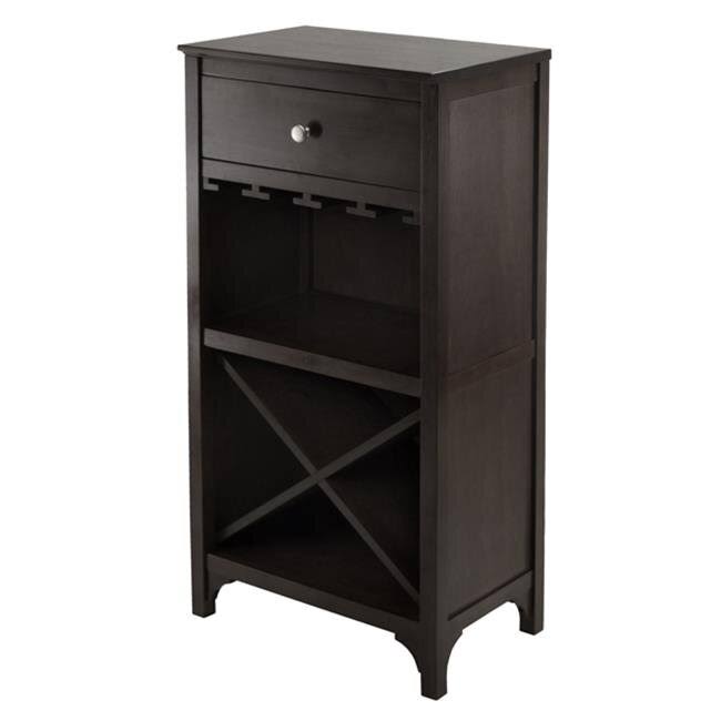 Modular Wine Cabinet with One Drawer Glass Rack Shelf I10030