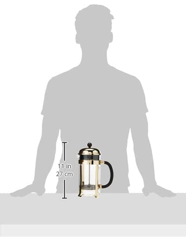 34oz Borosilicate Glass French Press Coffee Maker T4982