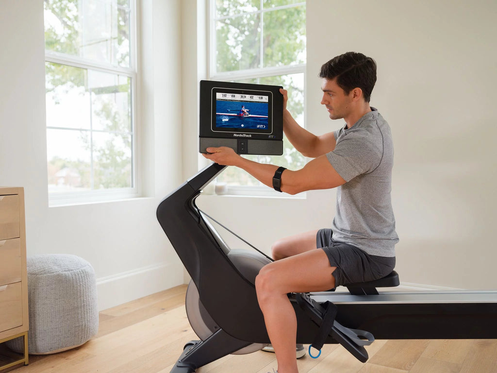 Rower with 10” Pivoting Touchscreen E80459