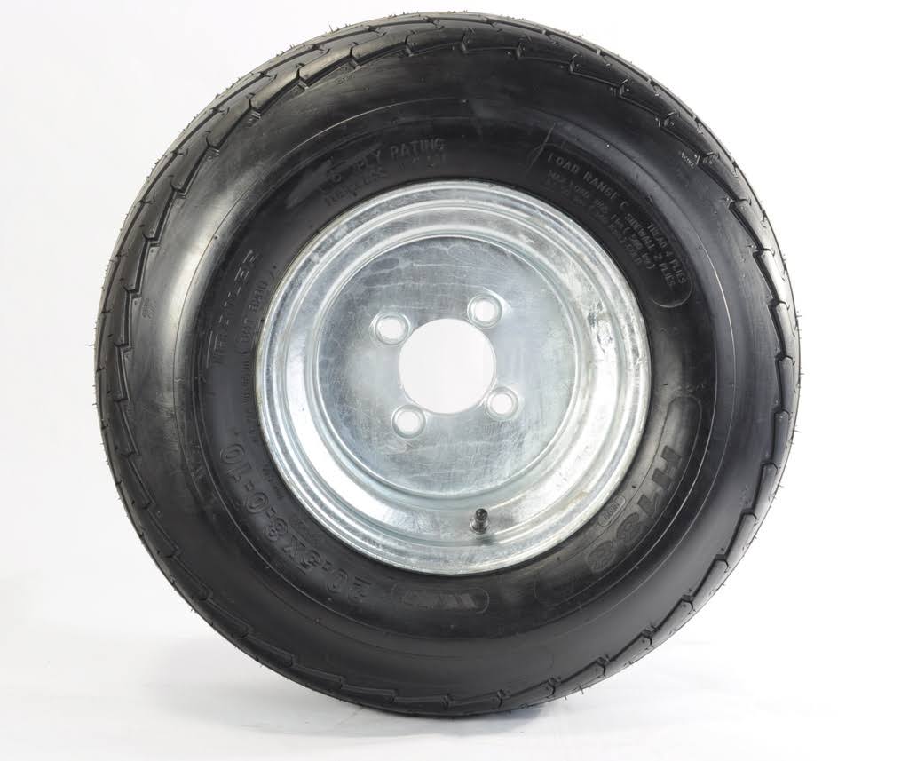 2-pk Trailer Tire & Rim 570-8 Load C 4 Lug Galvanized K2828