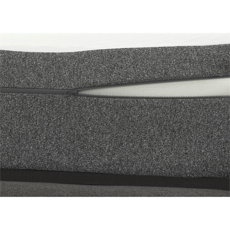 Firm Gel Infused Twin Long Memory Foam Mattress in White O323212