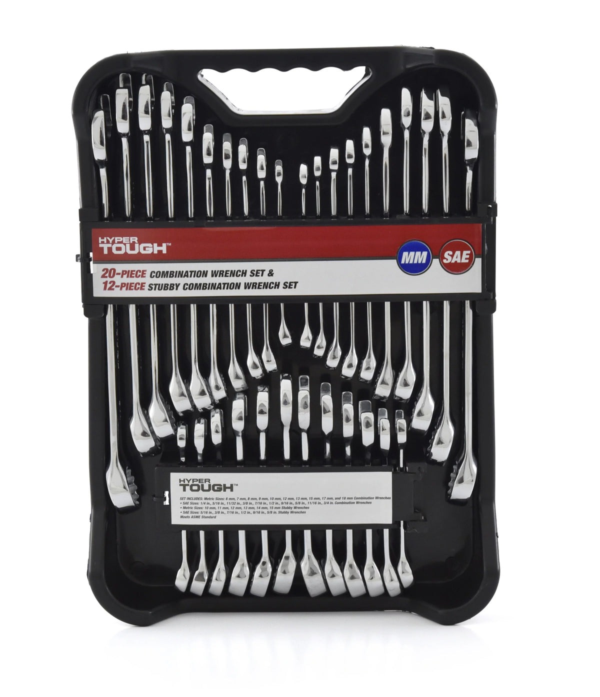 32-Piece Combination Wrench Set, Metric & SAE O874935