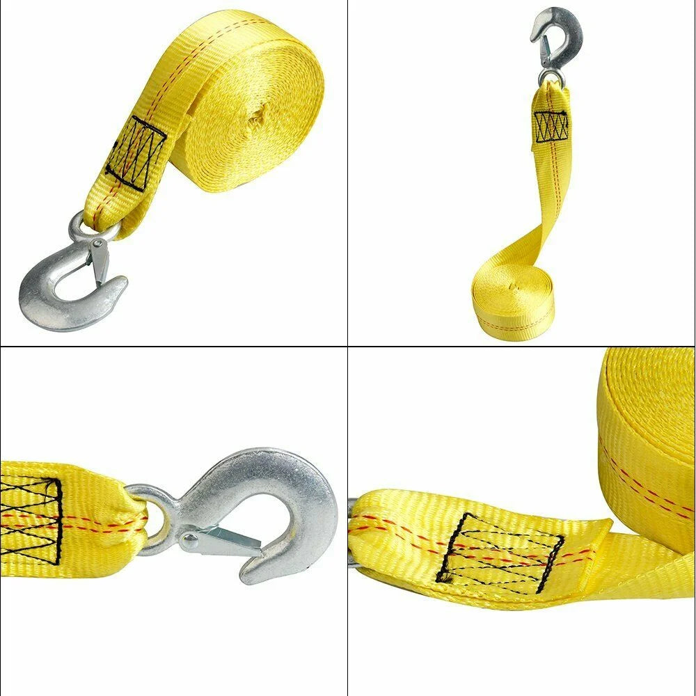 Boat Trailer Winch Strap with Hook 10000 Lbs Max Towing L798772