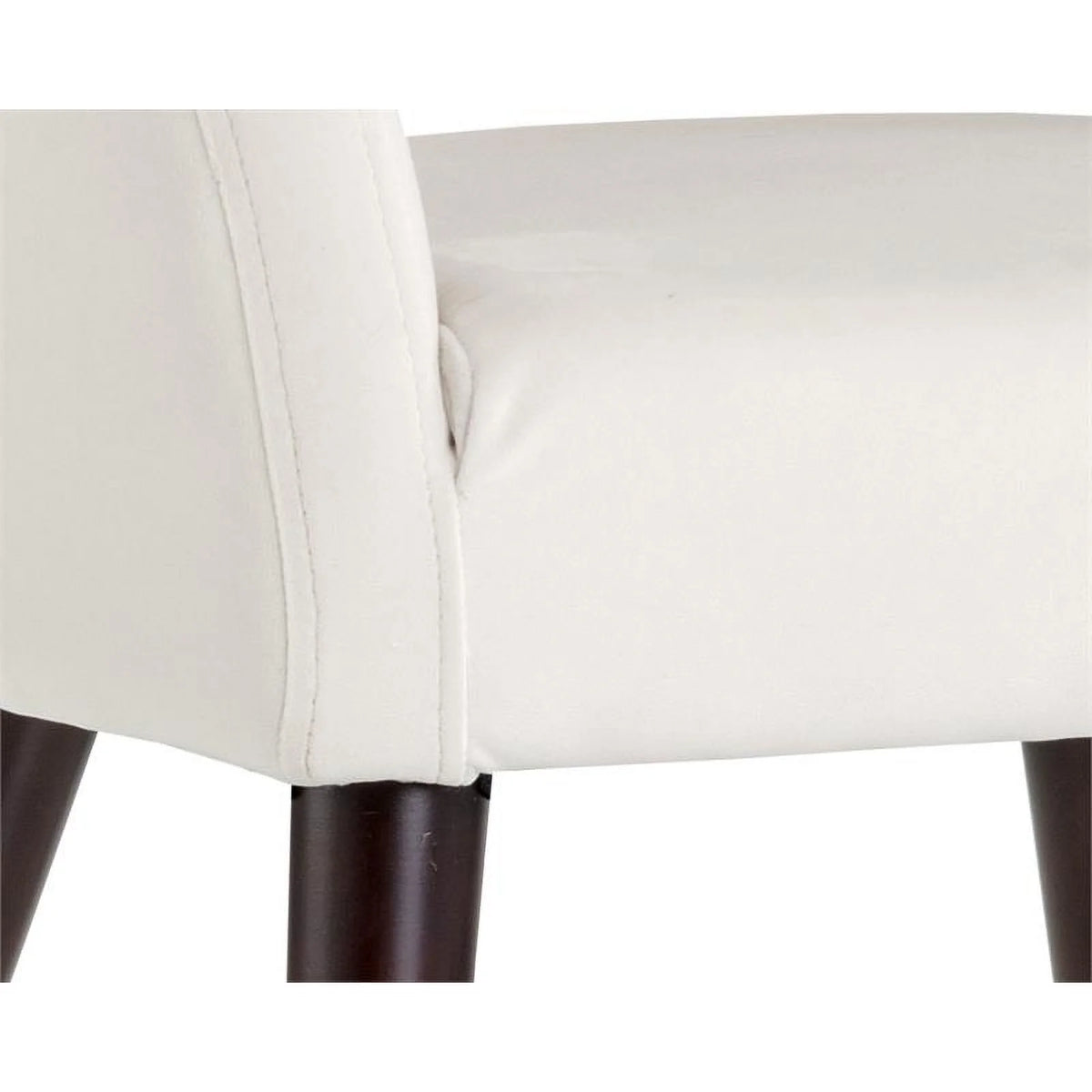 19" Fabric and Wood Dining Armchair in Calico Cream I249268
