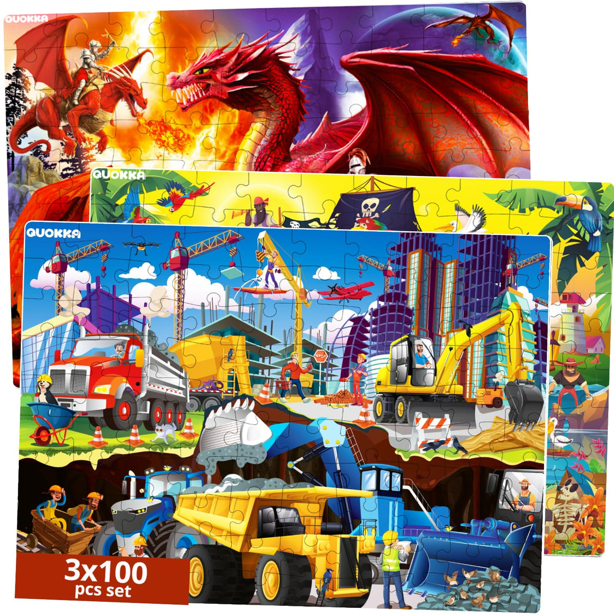 100 Piece Floor Puzzles for Kids Ages 4-6 A868