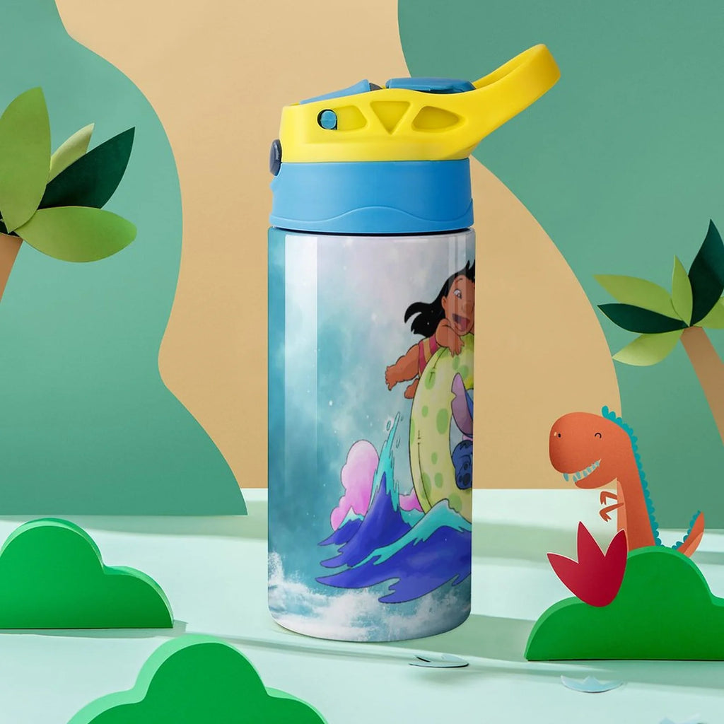 Stainless Steel Vacuum Insulated Water Bottle With Straw B29072