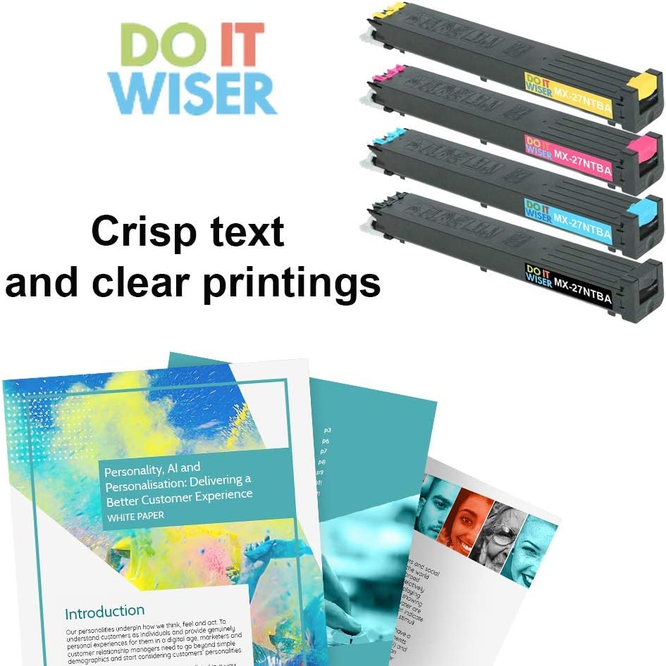 Compatible Printer Toner Cartridge Replacement for Sharp MX-2300n, MX-2700n, MX-3500n, MX-3501, MX-4501 (4-Pack) L7495