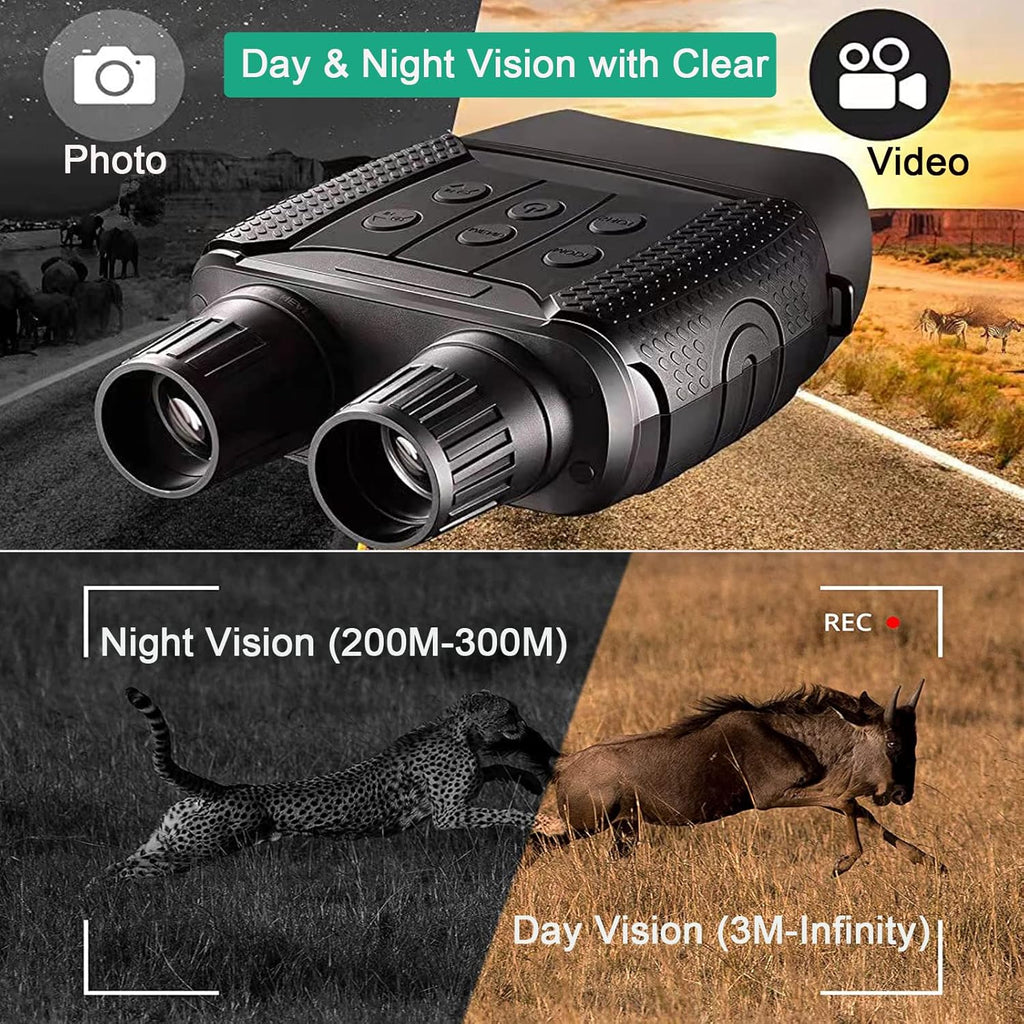 Night Vision Goggles and Day Binoculars Digital Infrared Goggles with 2.5 LCD Screen L952294