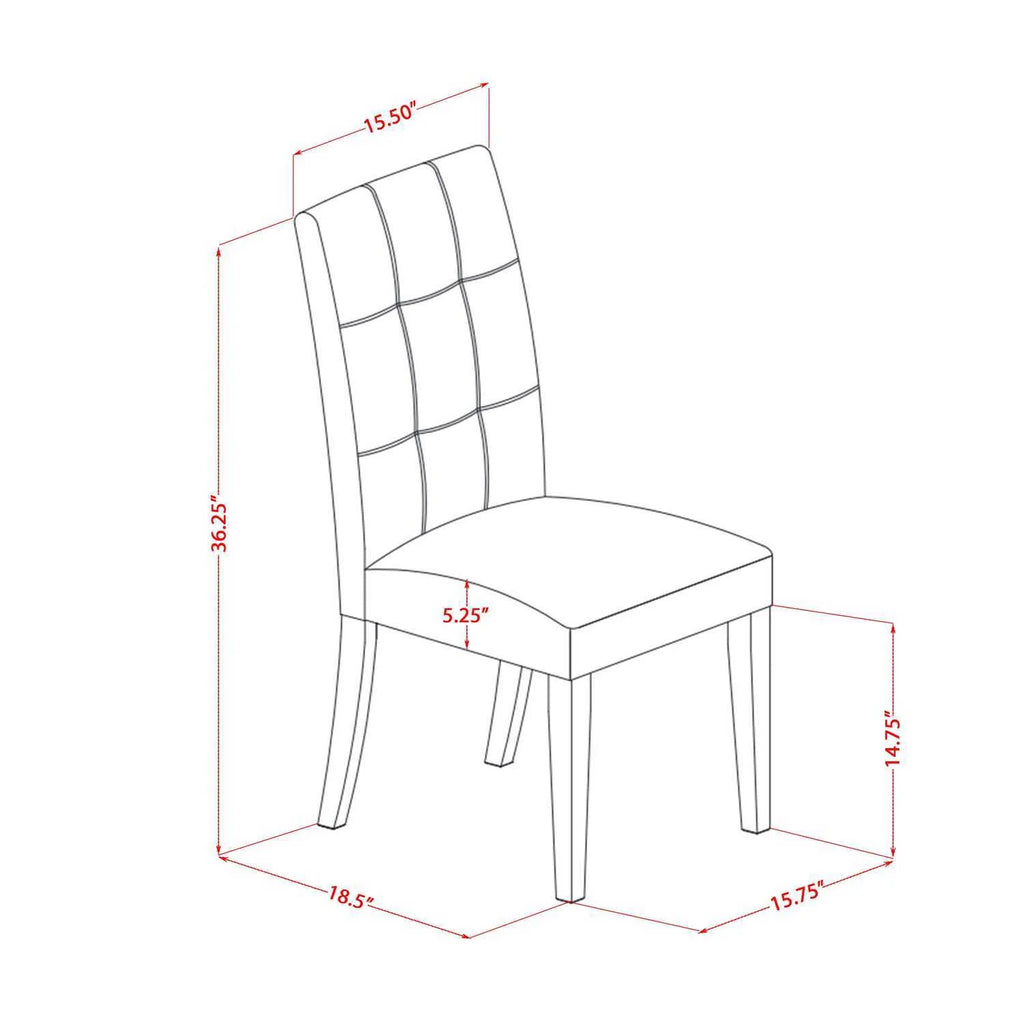 5 Piece Dining Table Set with Oval Table and 4 Chairs O97284
