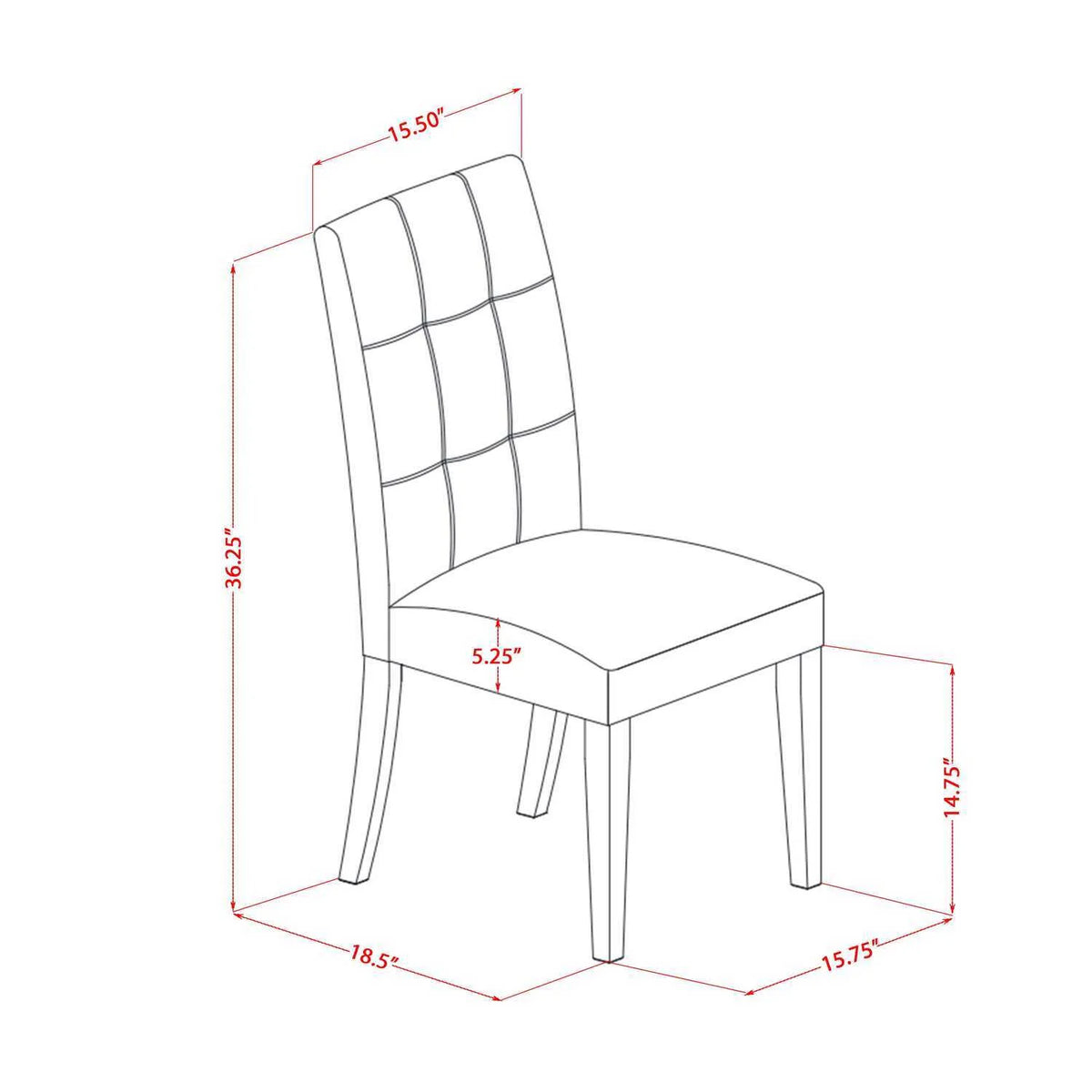 5 Piece Dining Table Set with Oval Table and 4 Chairs O97284