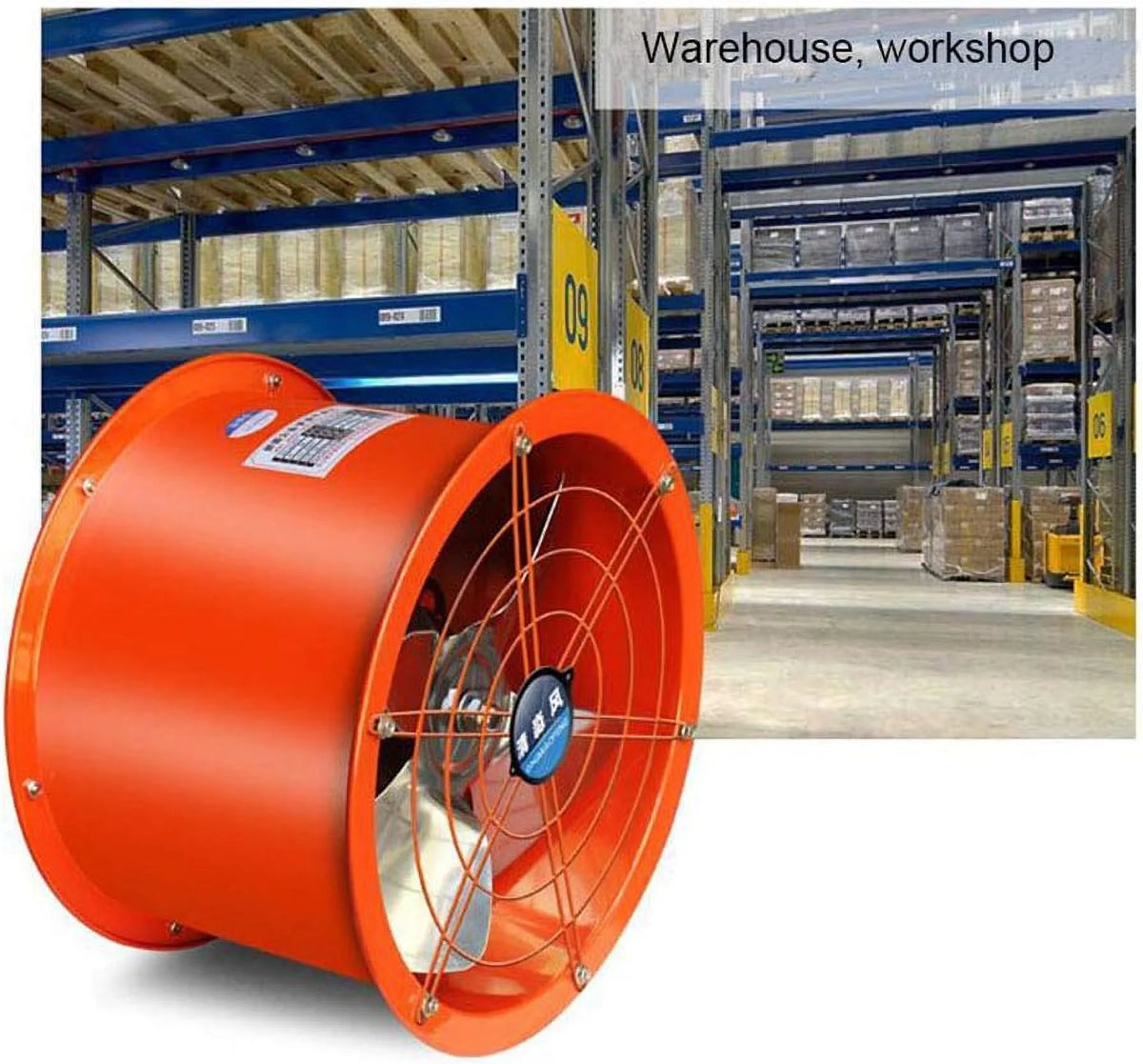 8'' Cylinder Pipe Ventilation Fan 1300m³/h 220V 90W C2492