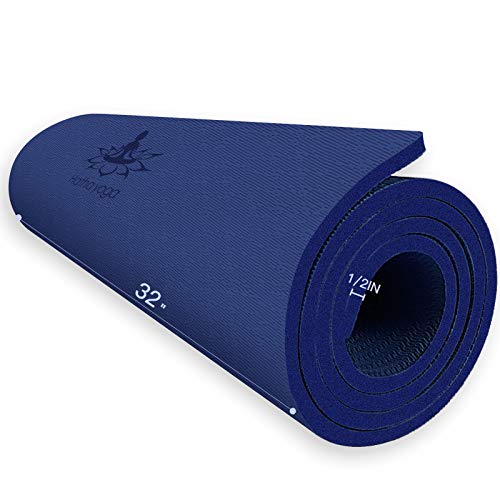 Extra Thick TPE Yoga Mat 72"x 32" 1/2 Inch X3574