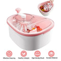 Pink Fruit Vegetable Washing Spinner with Bowl D8757